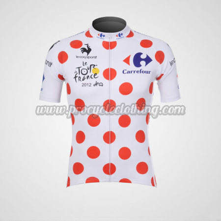polka dot cycling jersey