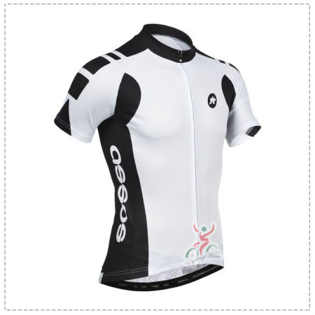 white cycle jersey