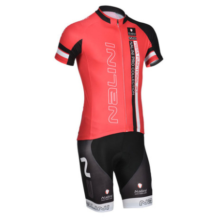 2014 Team NALINI Riding Clothing Set Cycle Jersey and Shorts Red ...