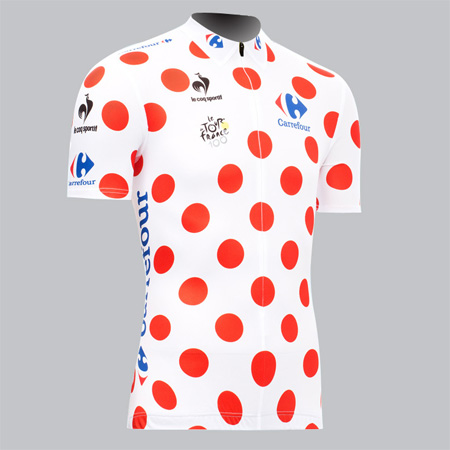 polka dot t shirt tour de france