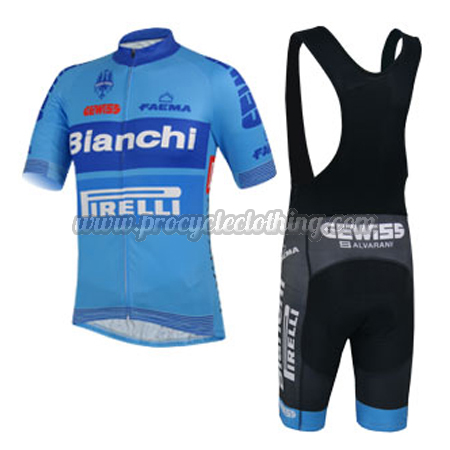 Bianchi-Pirelli wool cycling jersey - front - Cycling Jersey