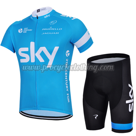sky blue cycling jersey