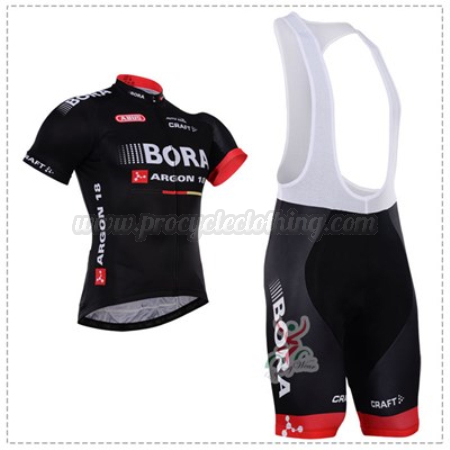 2016 Team BORA ARGON 18 Pro Bike Wear Cycle Jersey and Padded Bib ...